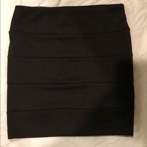 Black pencil skirt